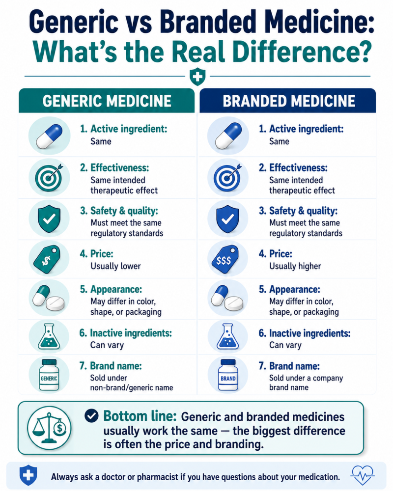 Generic vs Branded Medicine: What’s the Real Difference?
