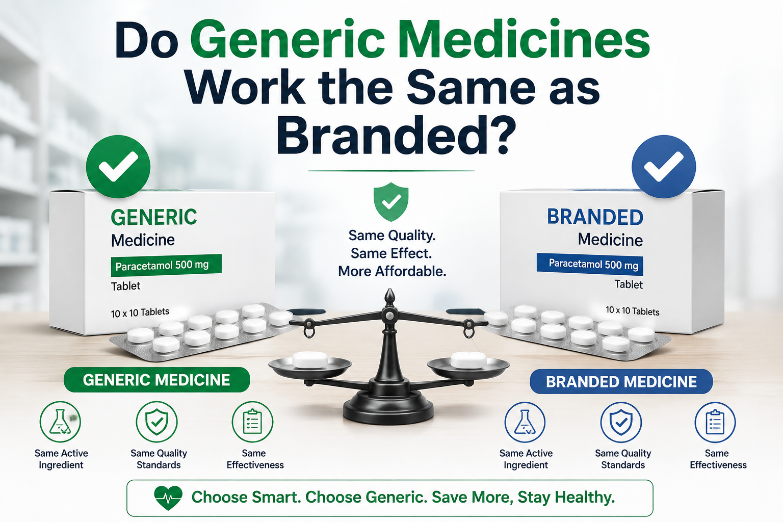 Do Generic Medicines Work the Same as Branded