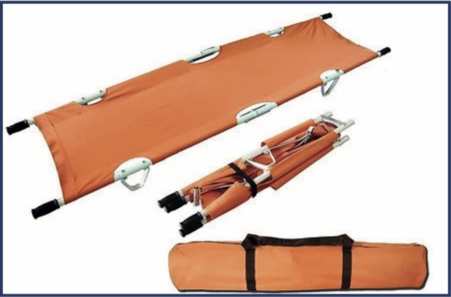 Foldable Stretcher — Scanda Enterprises, medical supplies Moosapet Hyderabad