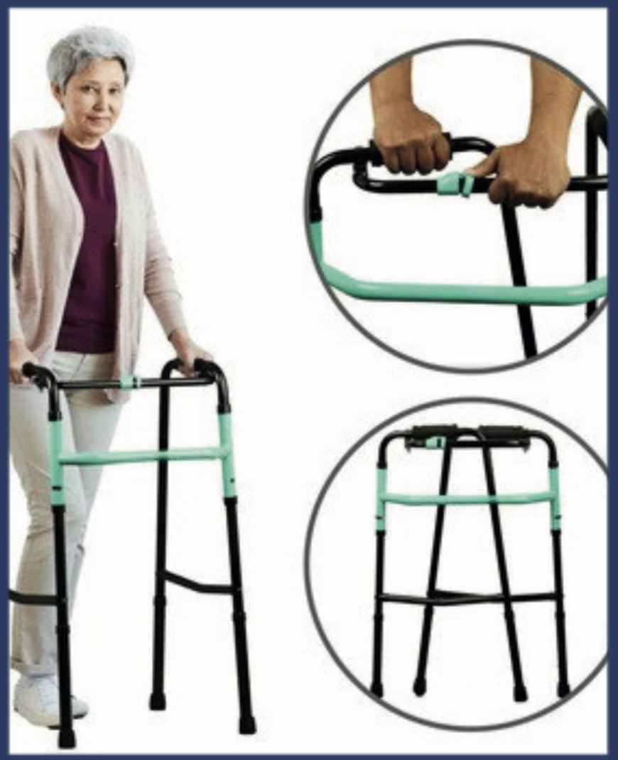Foldable Adj Walker — Scanda Enterprises, medical supplies Moosapet Hyderabad
