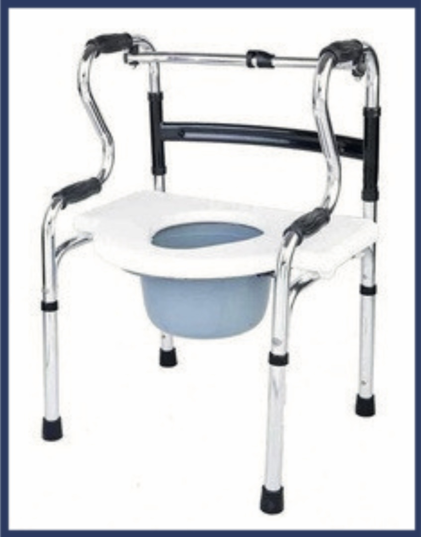 Durastep Walker with Commode — Scanda Enterprises, medical supplies Moosapet Hyderabad