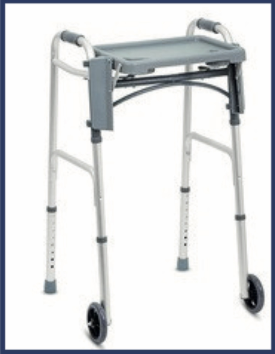 Walker with Wheels and Tray — Scanda Enterprises, medical supplies Moosapet Hyderabad